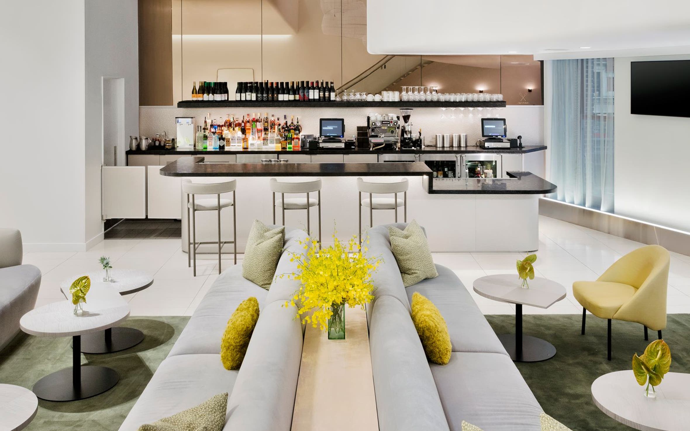 Interior view of Nordstrom's Icon Lounge.