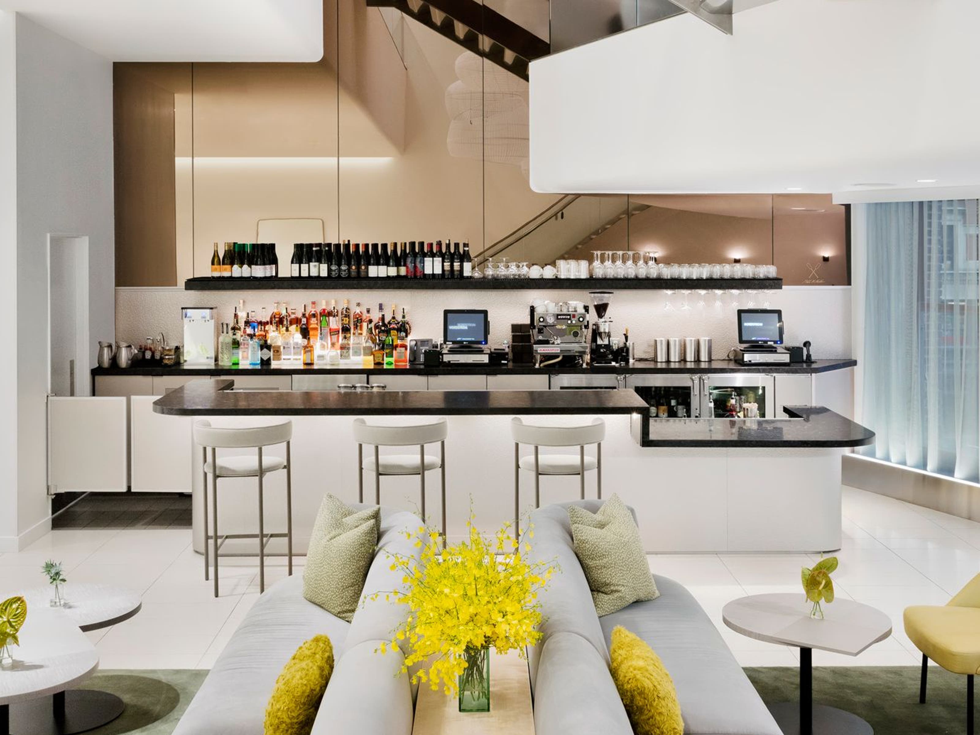 Interior view of Icon Lounge NYC.