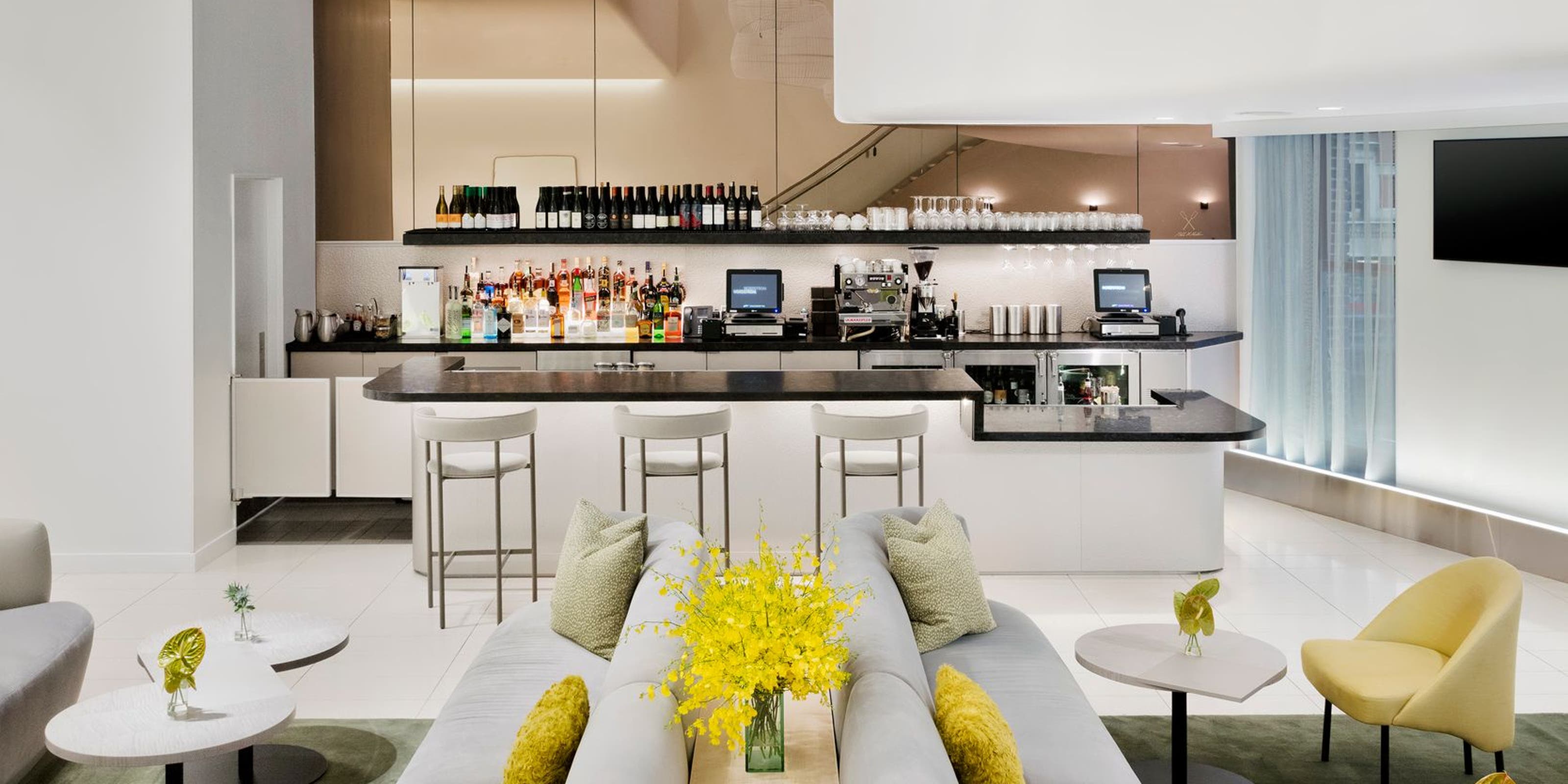 Interior view of Nordstrom's Icon Lounge.