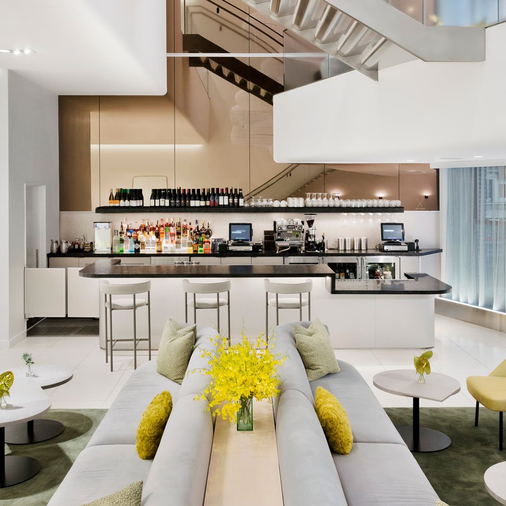 Interior view of Icon Lounge NYC.