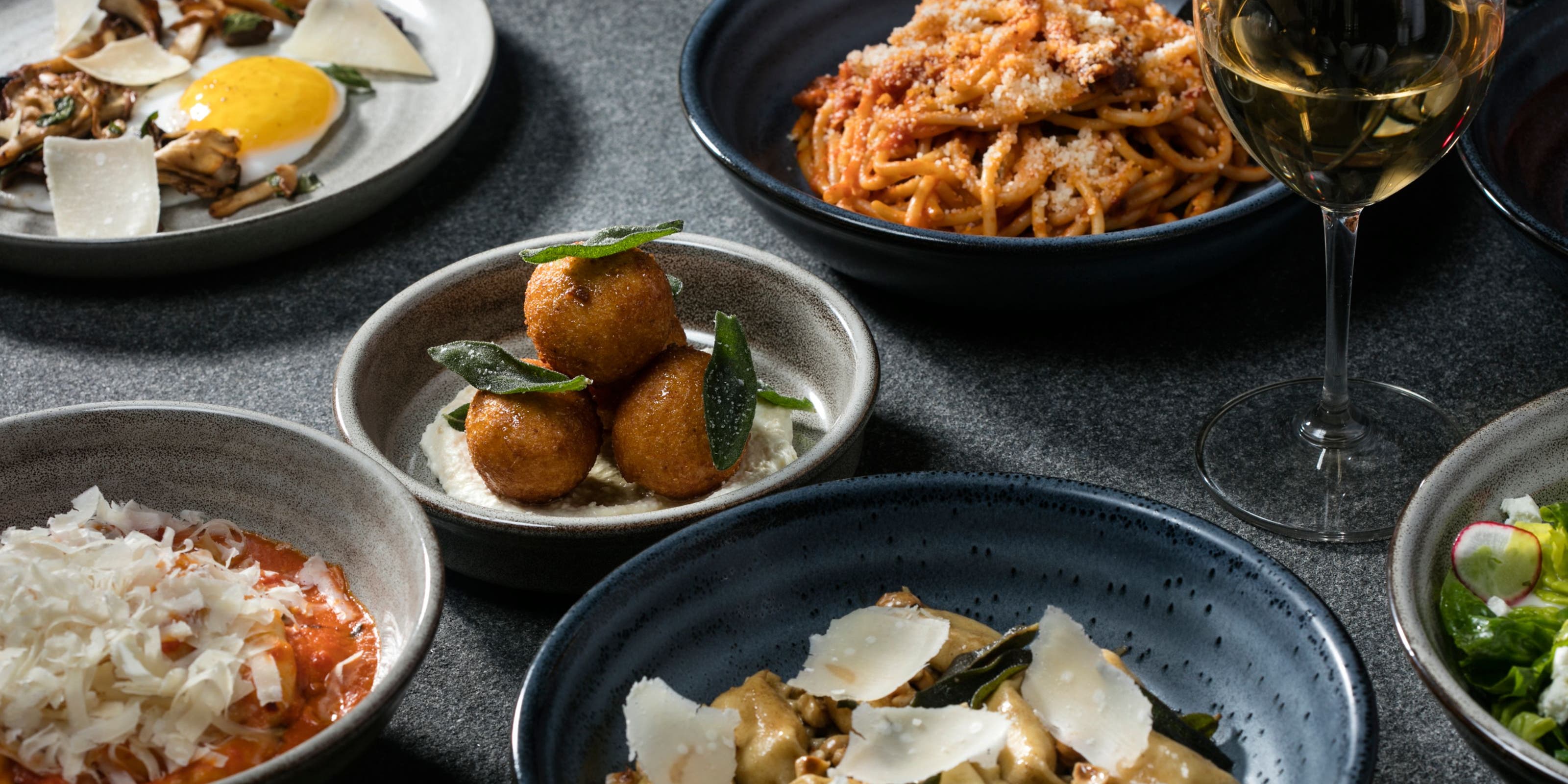 Dishes from Nordstrom's Wolf restaurant.