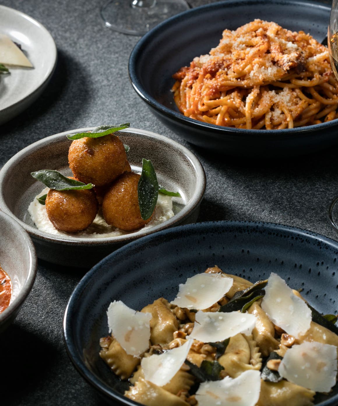 Dishes from Nordstrom's Wolf restaurant.