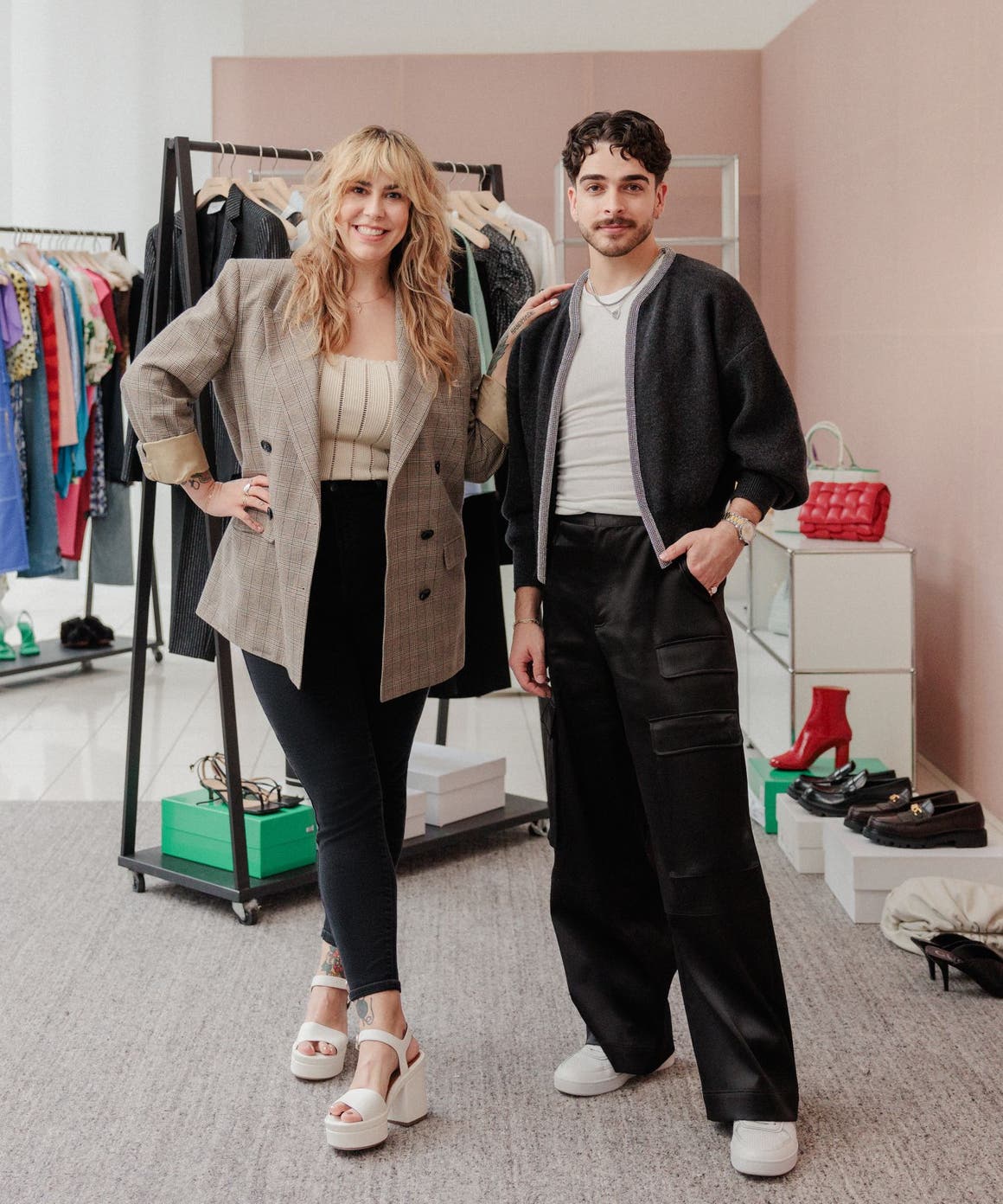 A customer with a Nordstrom stylist.