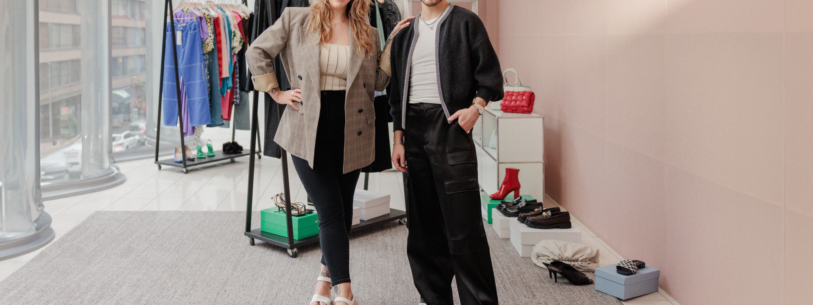 A customer with a Nordstrom stylist.