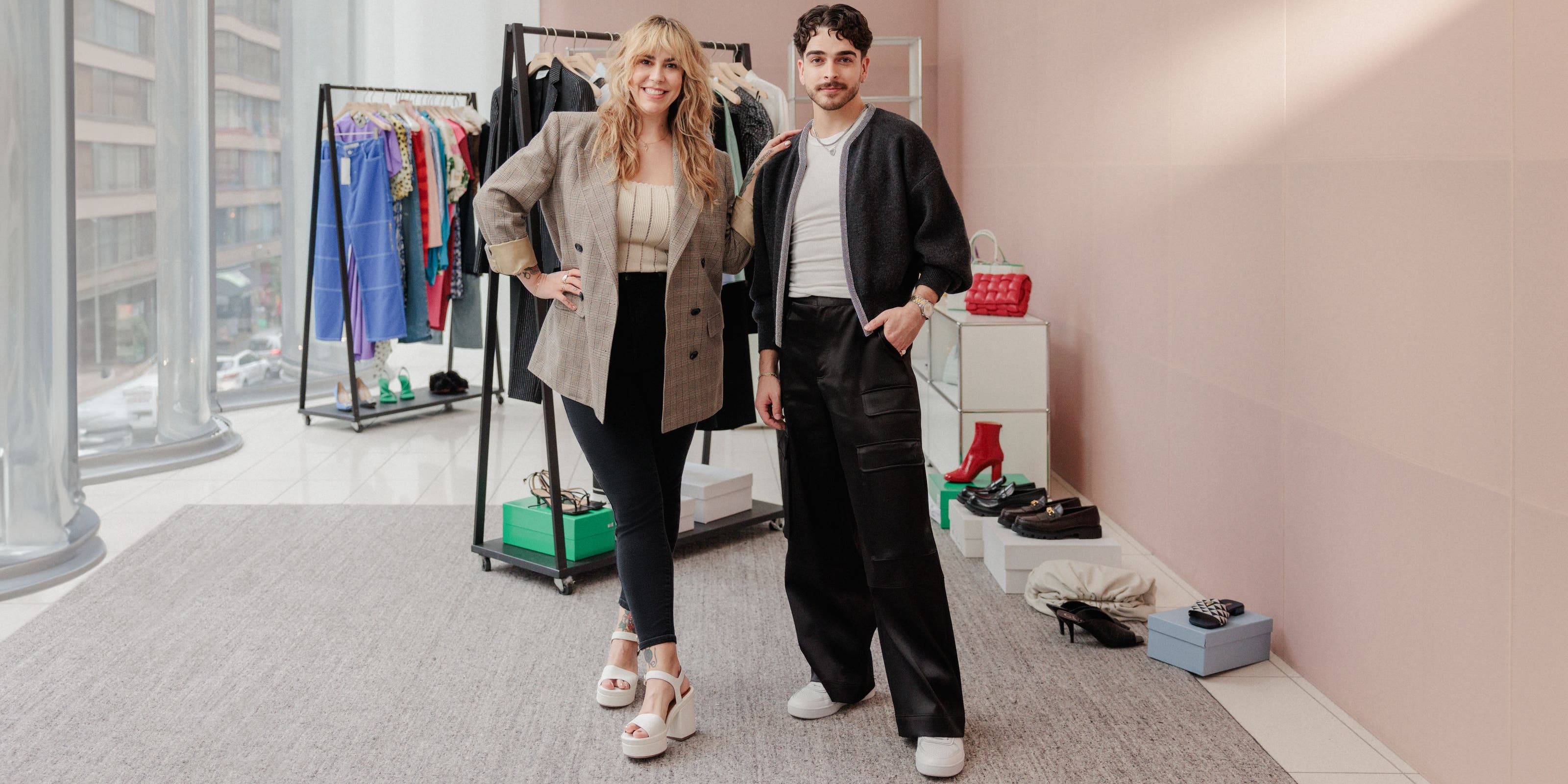 A customer with a Nordstrom stylist.