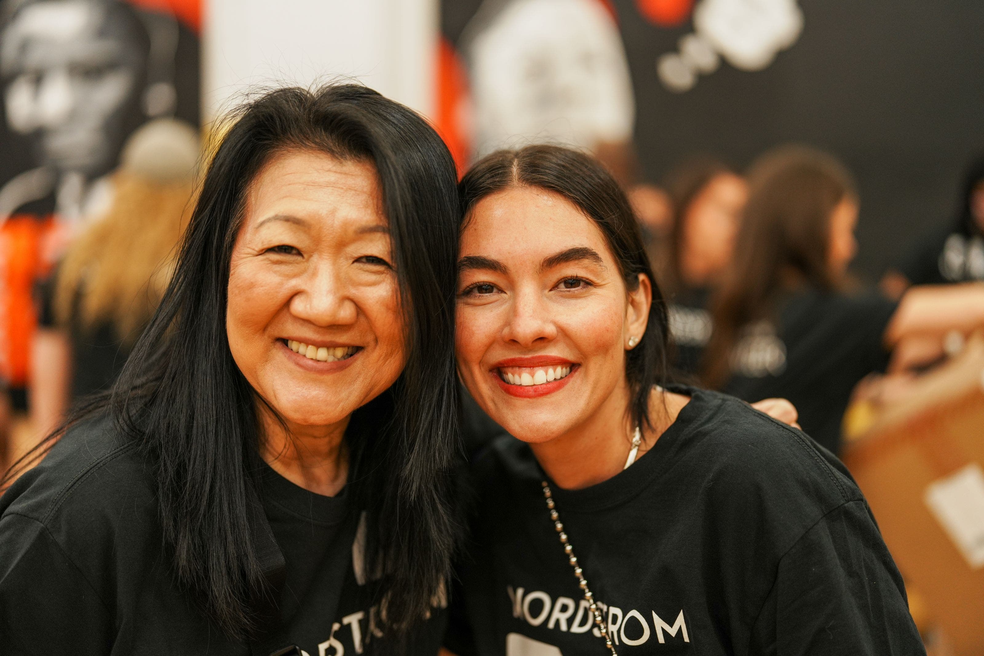 Two Nordstrom employee volunteers.