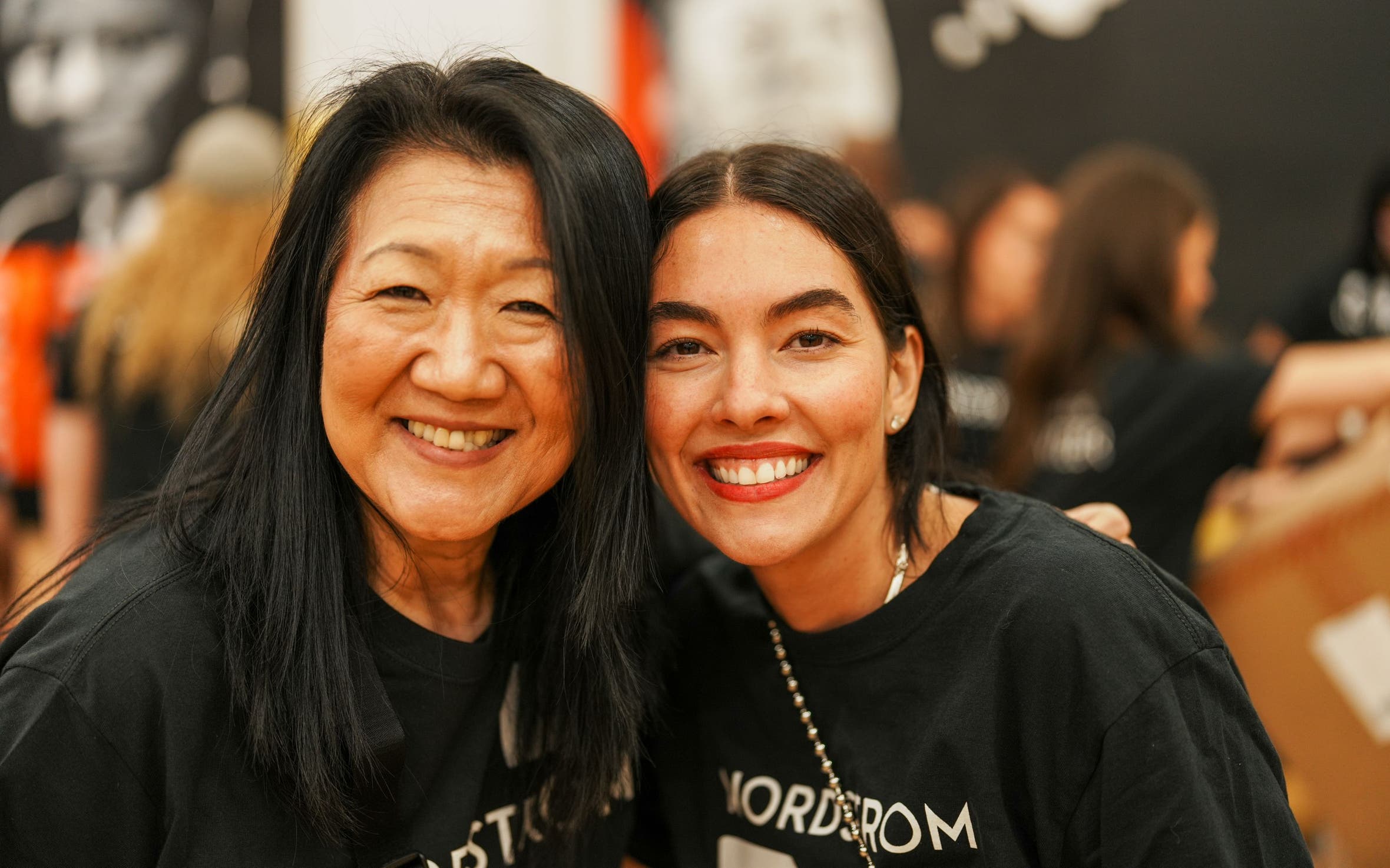 Two Nordstrom employee volunteers.