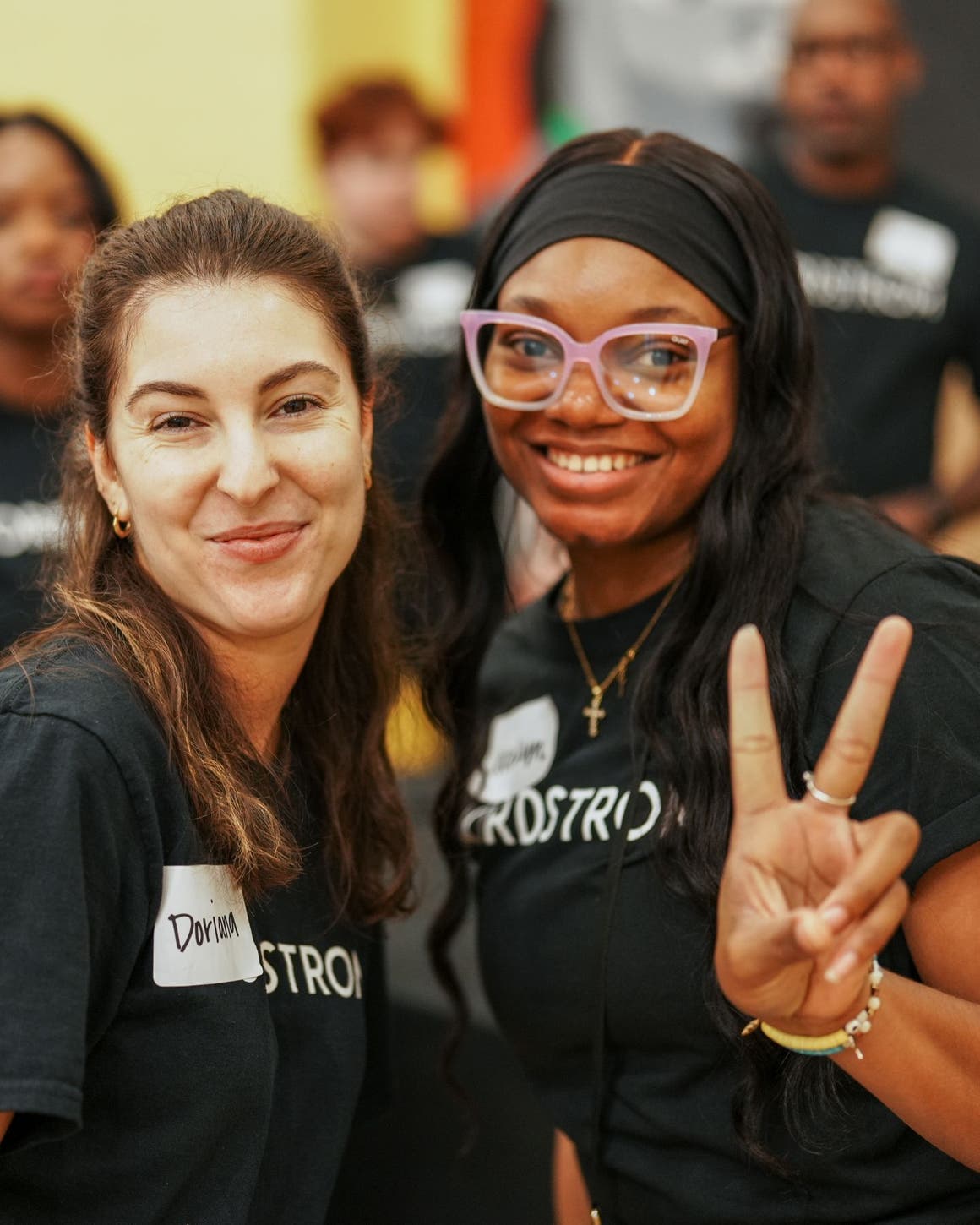 Nordstrom employees volunteering.
