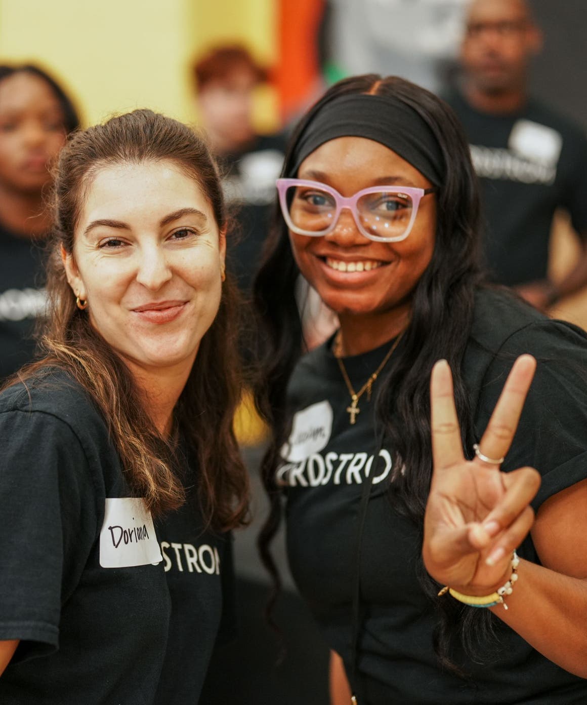 Nordstrom employees volunteering.