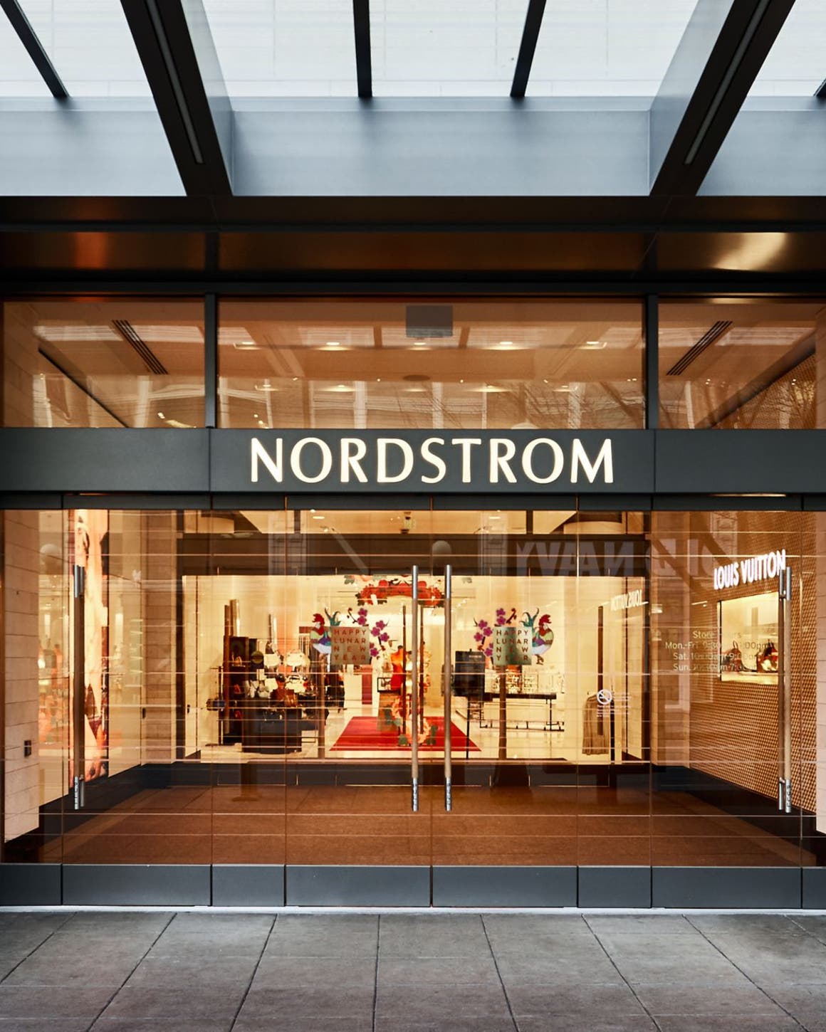 The exterior of a Nordstrom store.