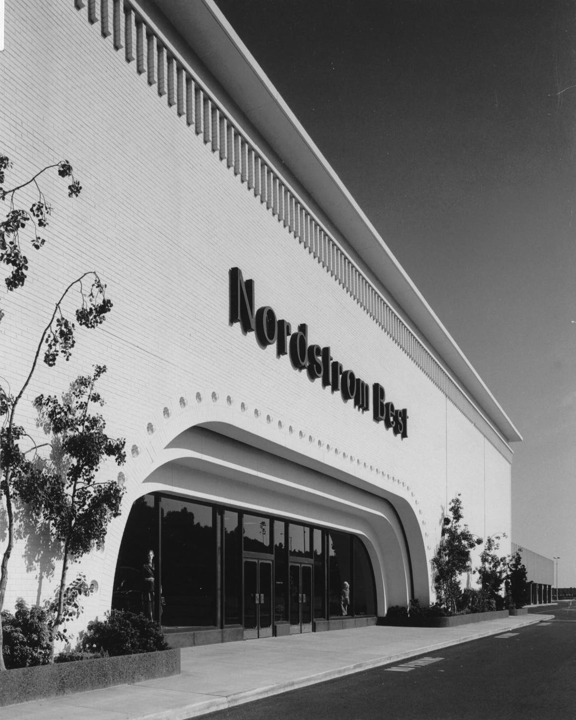 The exterior of a Nordstrom Best store.