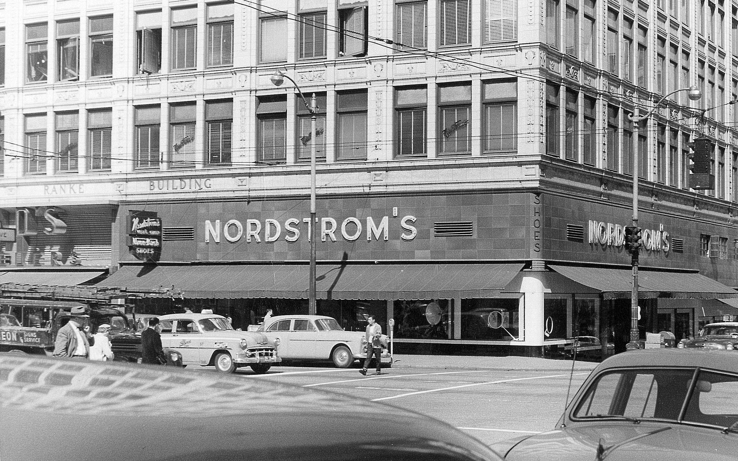 The exterior of a Nordstrom store.