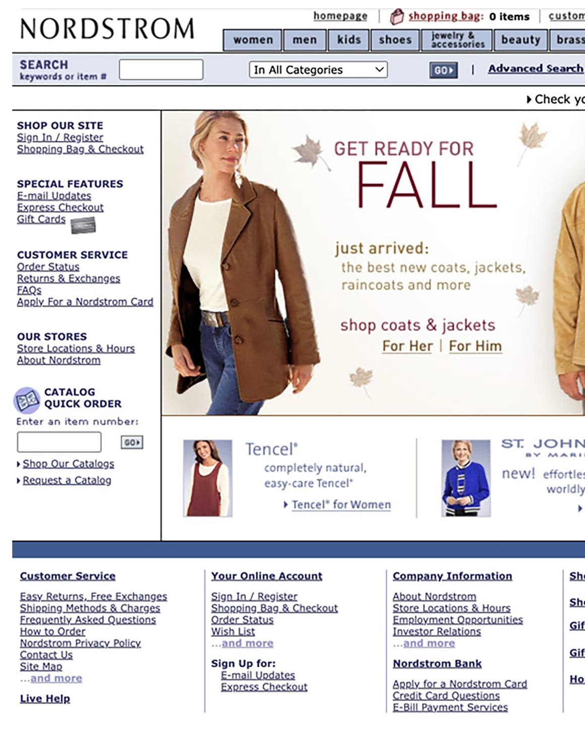 Then in 1998, Nordstrom.com launches. The company exceeds $5B in total company annual sales.