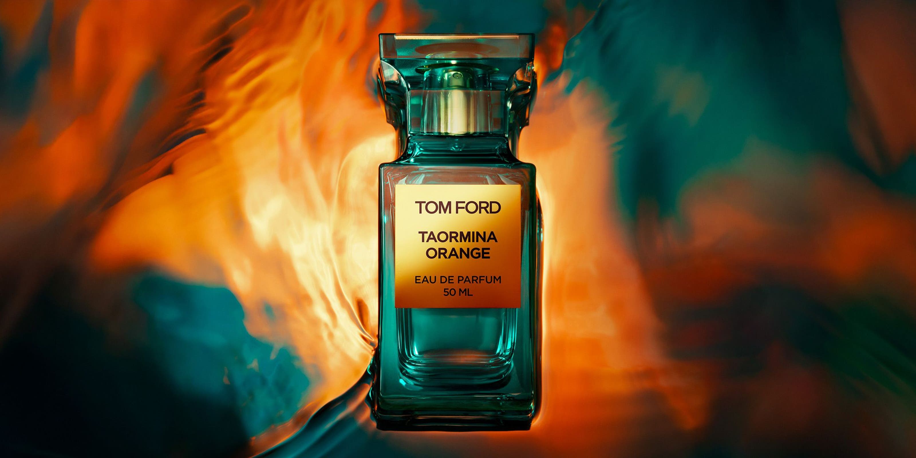 A bottle of Taormina Orange fragrance from TOM FORD.