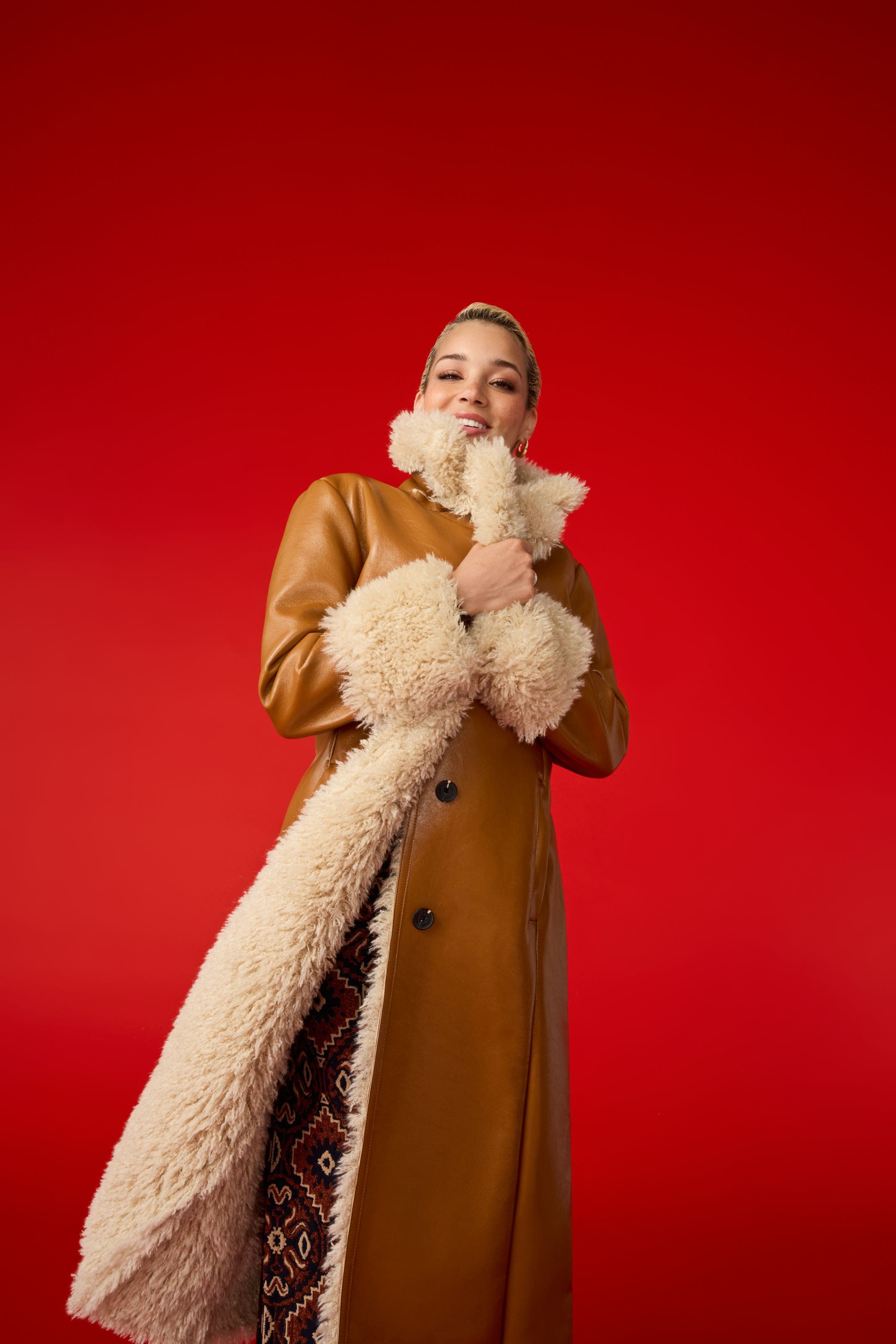 Leather and faux-leather outerwear. 