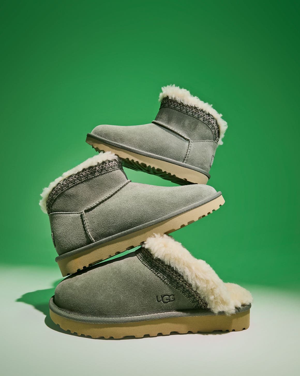 An assortment of UGG shoe styles. 