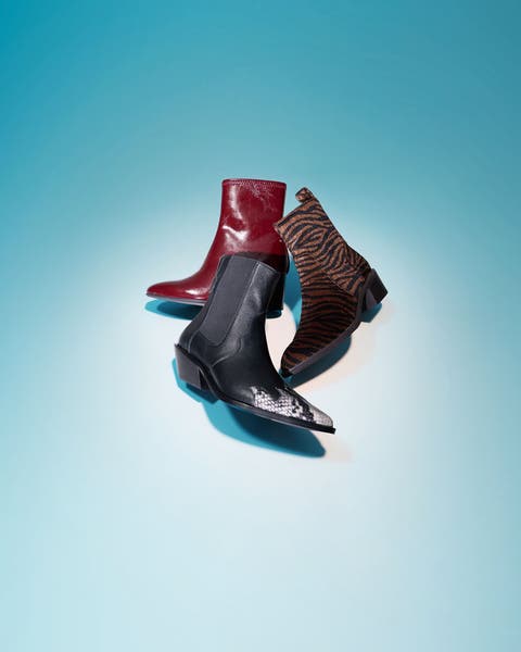 Three boots.