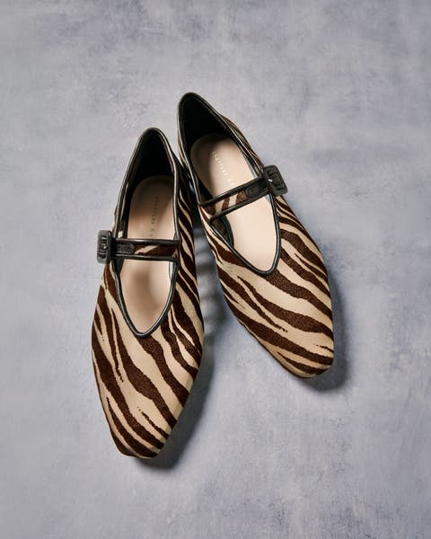 Animal print flats