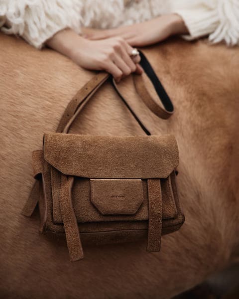 AllSaints suede bag.
