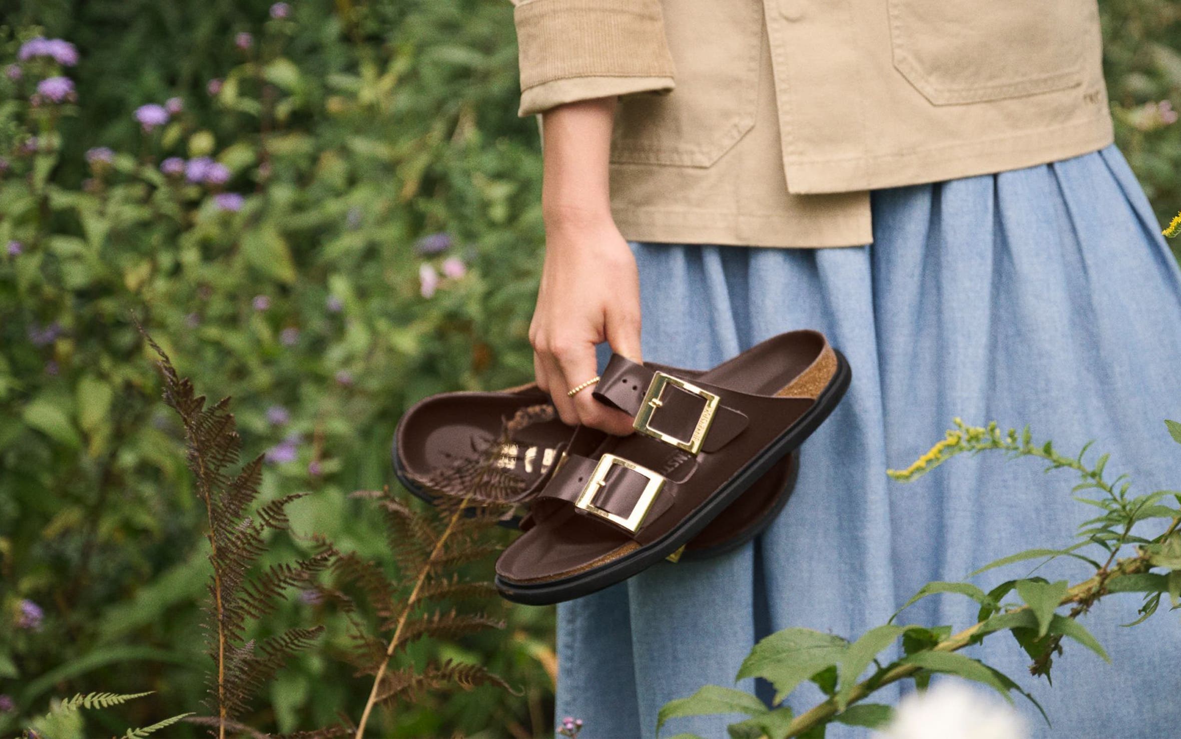 Brown Birkenstock Arizona.