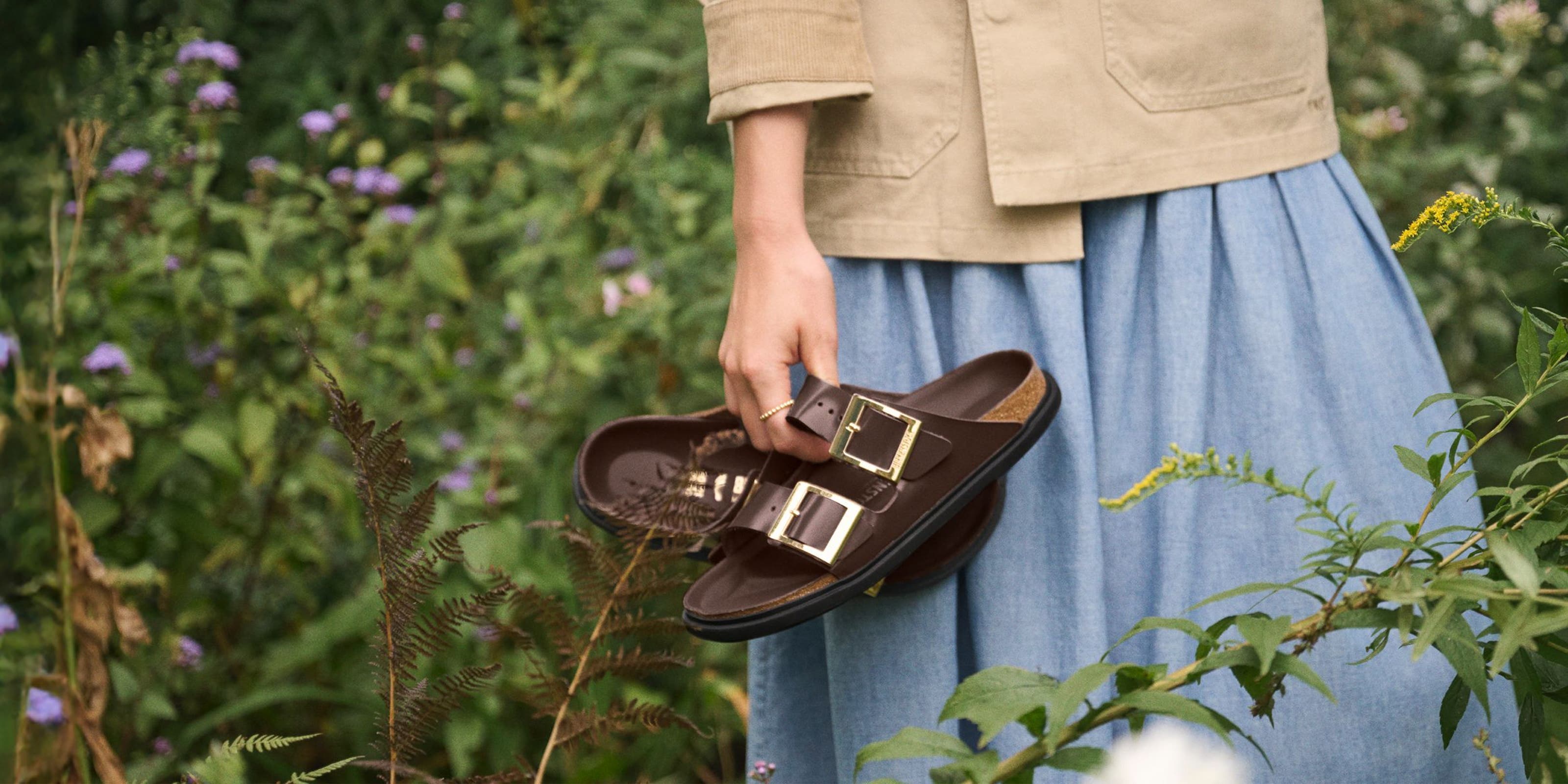 Brown Birkenstock Arizona.