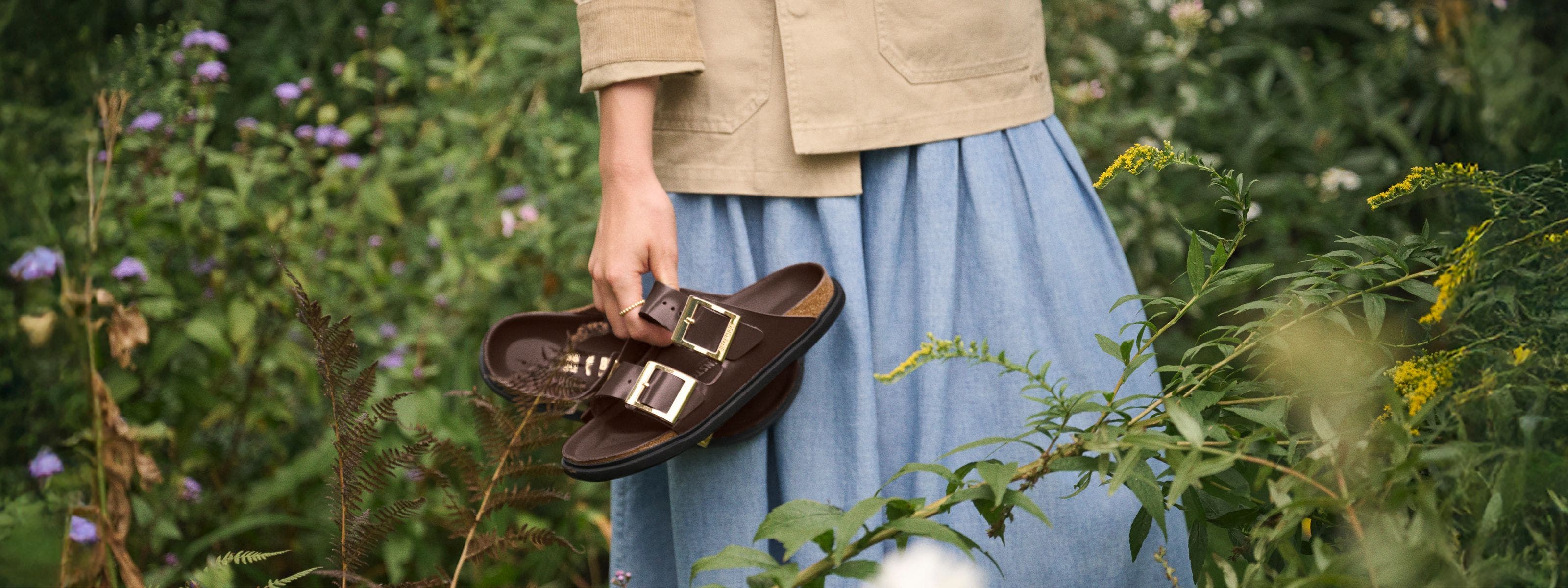 Brown Birkenstock Arizona.