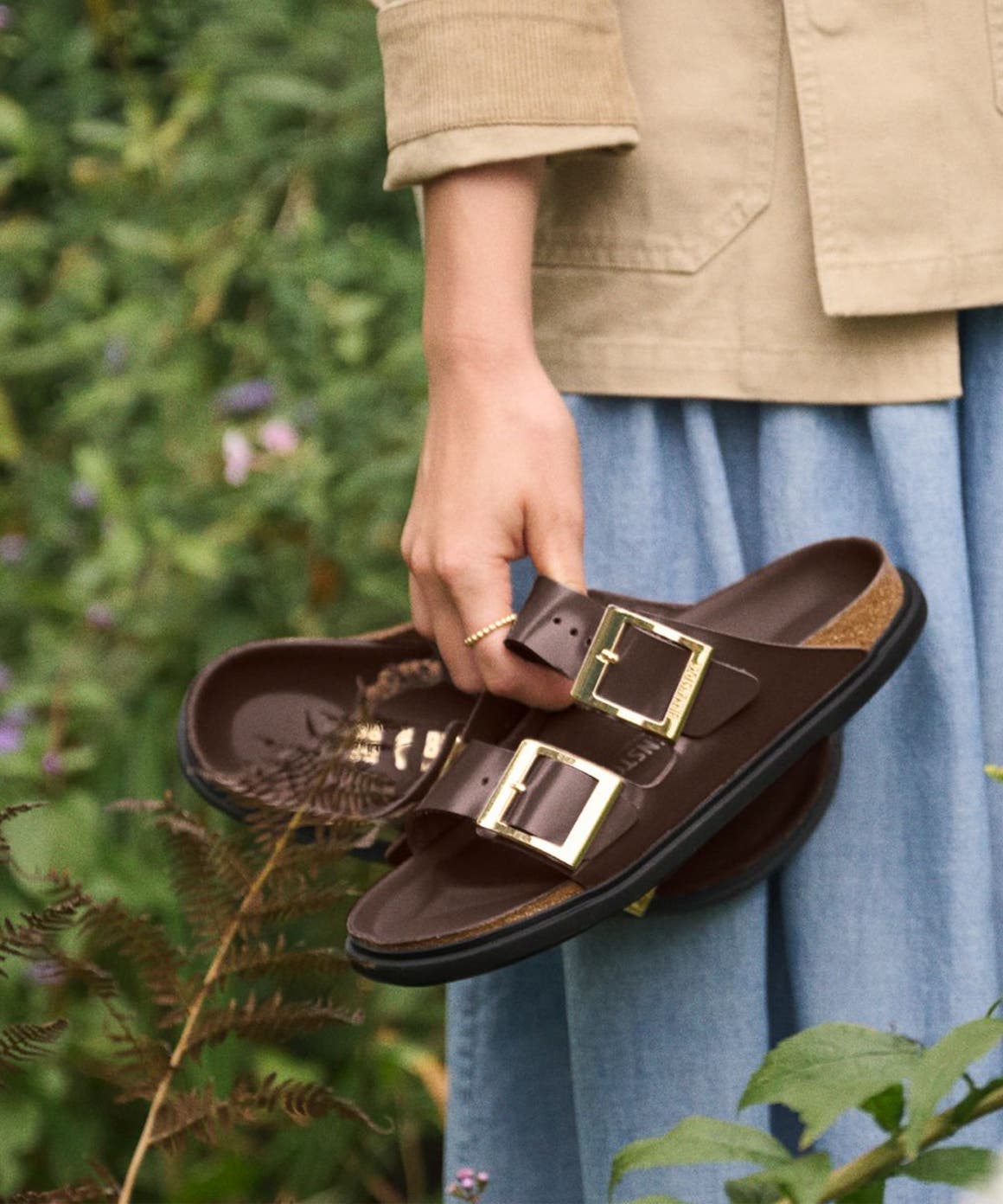 Brown Birkenstock Arizona.