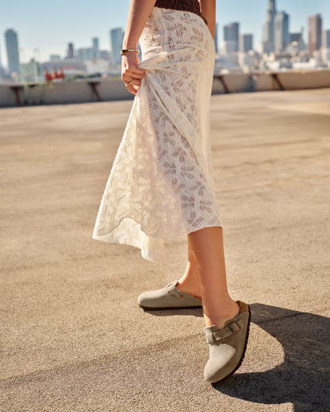 Birkenstock clogs.