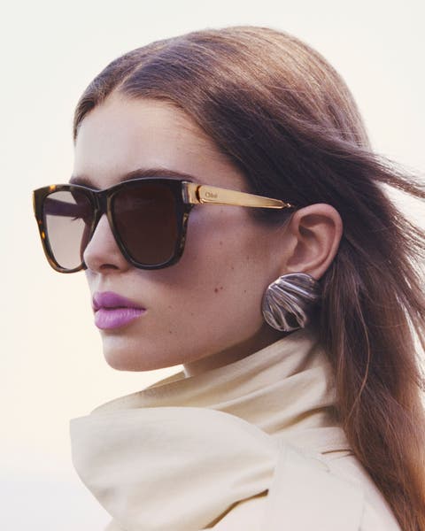 Woman wearing Chloé sunglasses.