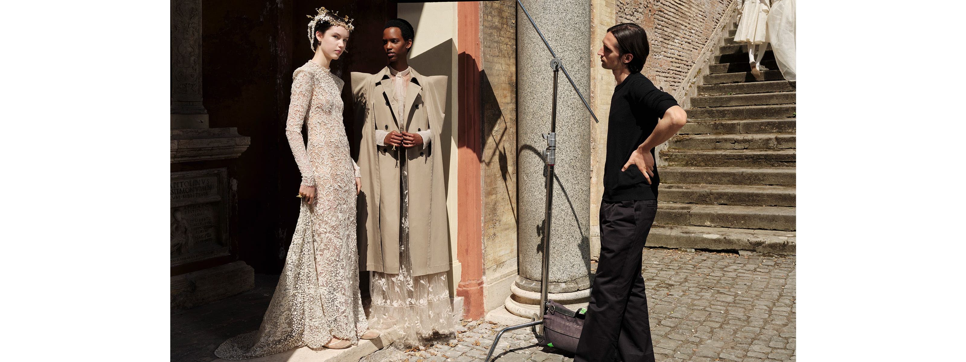 Two women and man wearing DIOR.