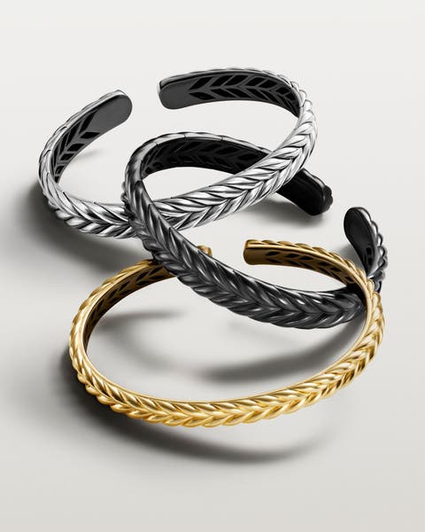 An assortment of men's jewelry.