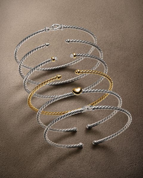 David Yurman bracelets.