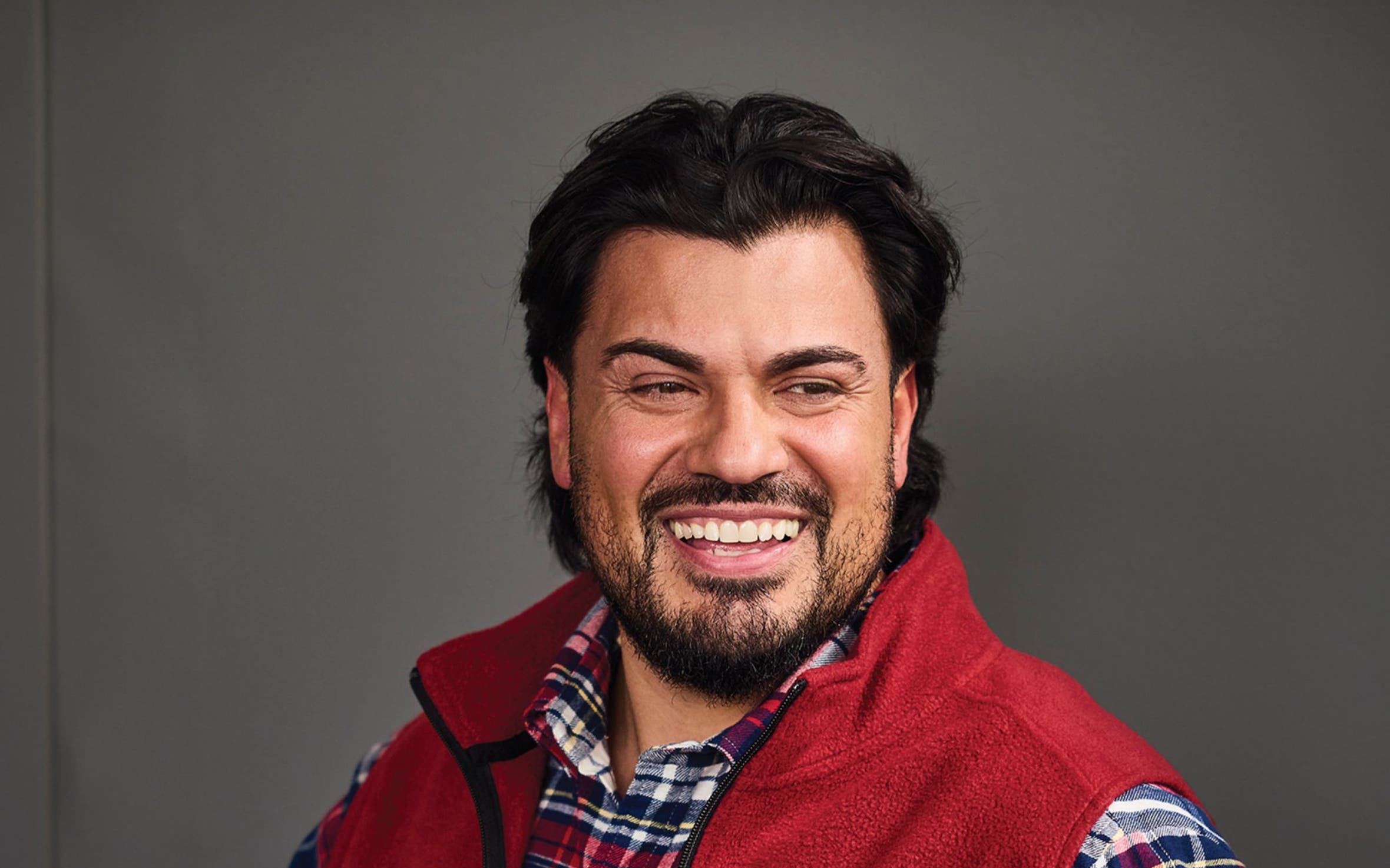 Two men wearing new arrivals from DXL Big & Tall.