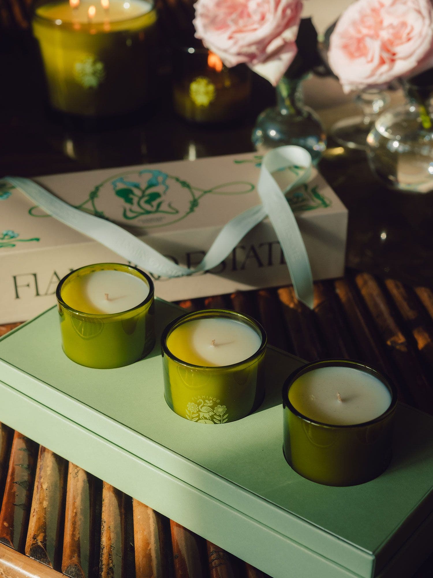 A candle gift set from Flamingo Estate.