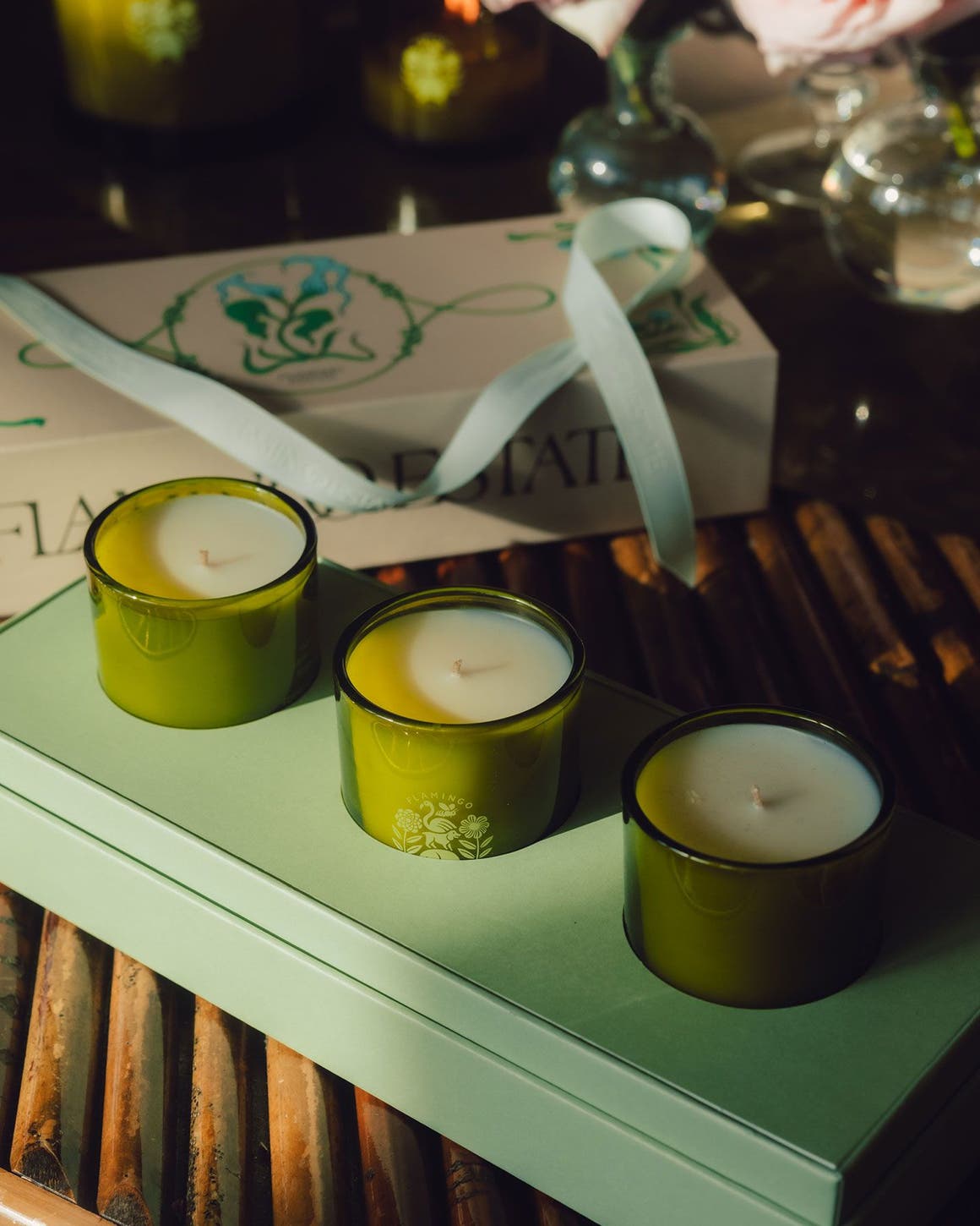 A candle gift set from Flamingo Estate.