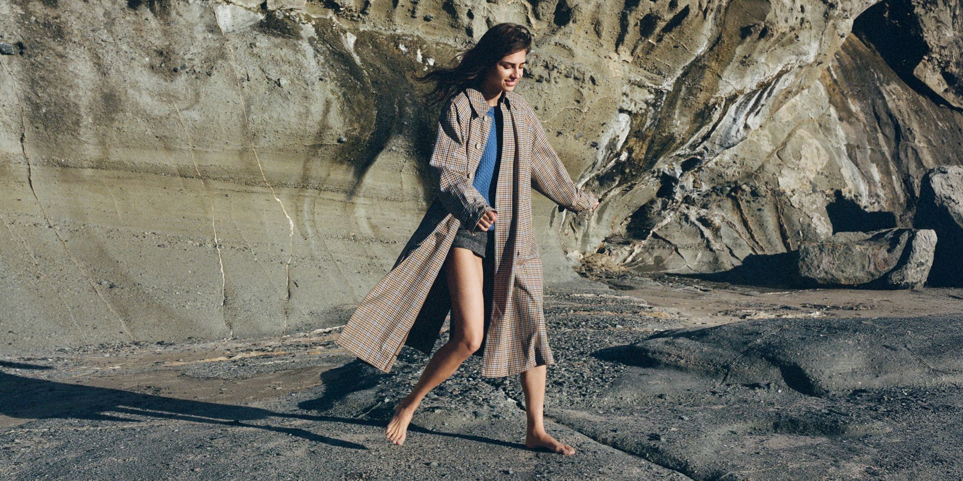 Woman wearing FRAME spring look.