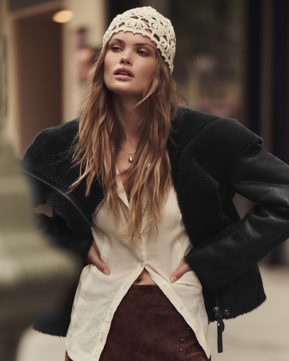 Woman wearing a fall look from Free People.