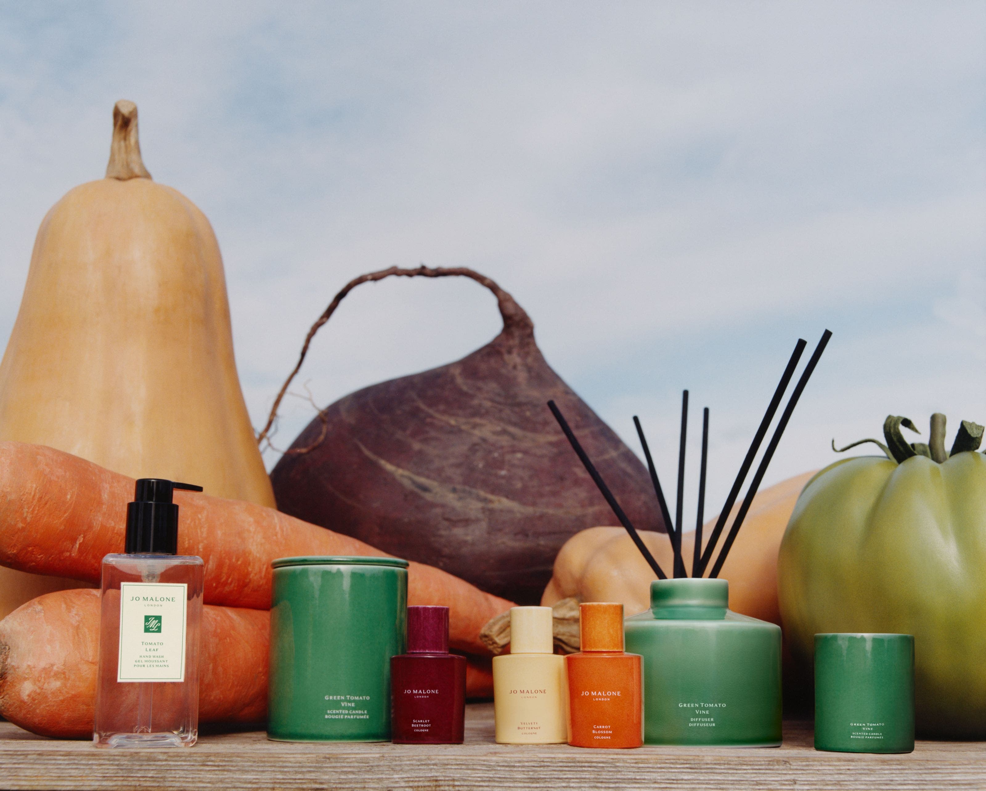 Jo Malone Brit Veggies fragrances.