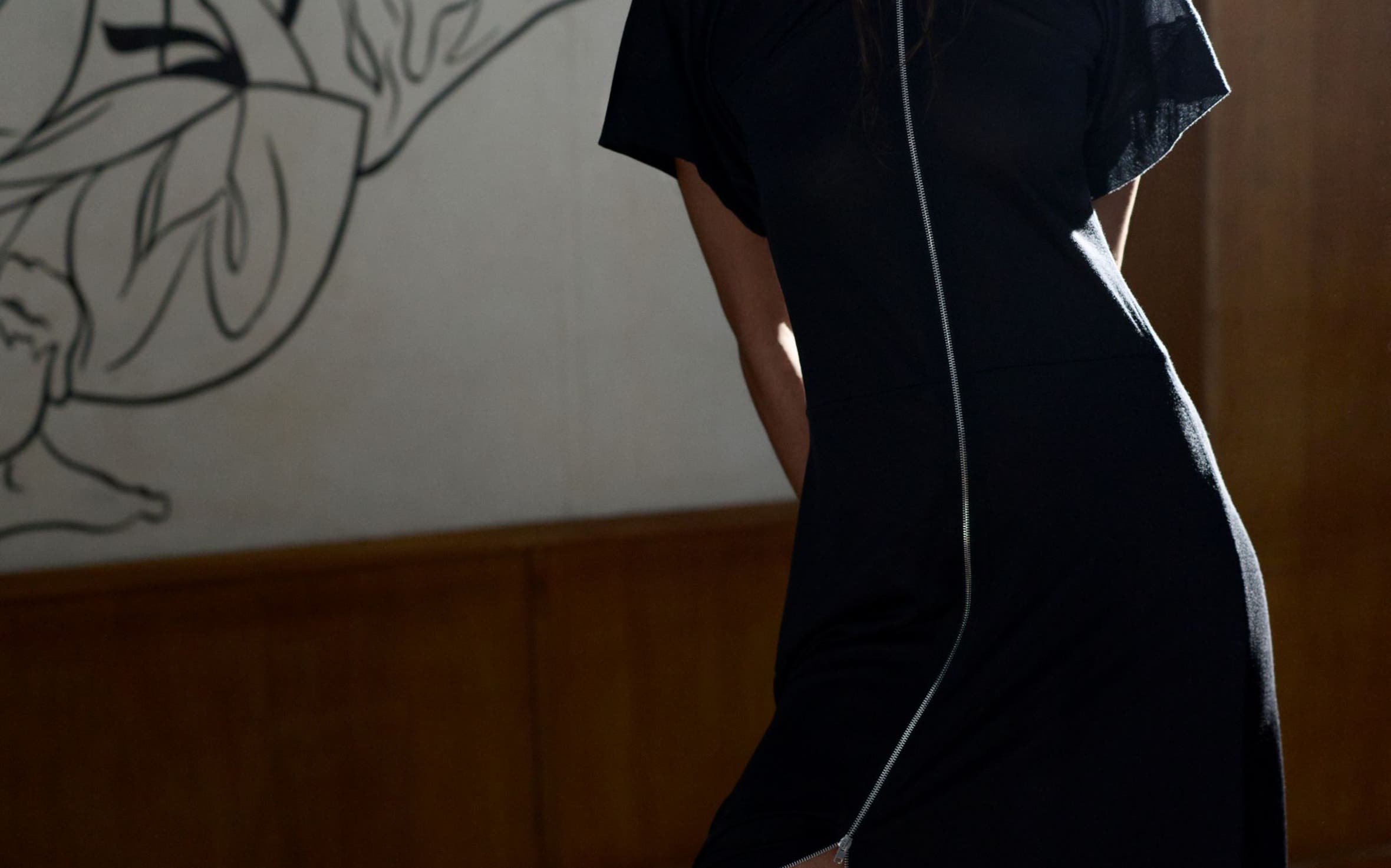 Model wearing Lemaire.