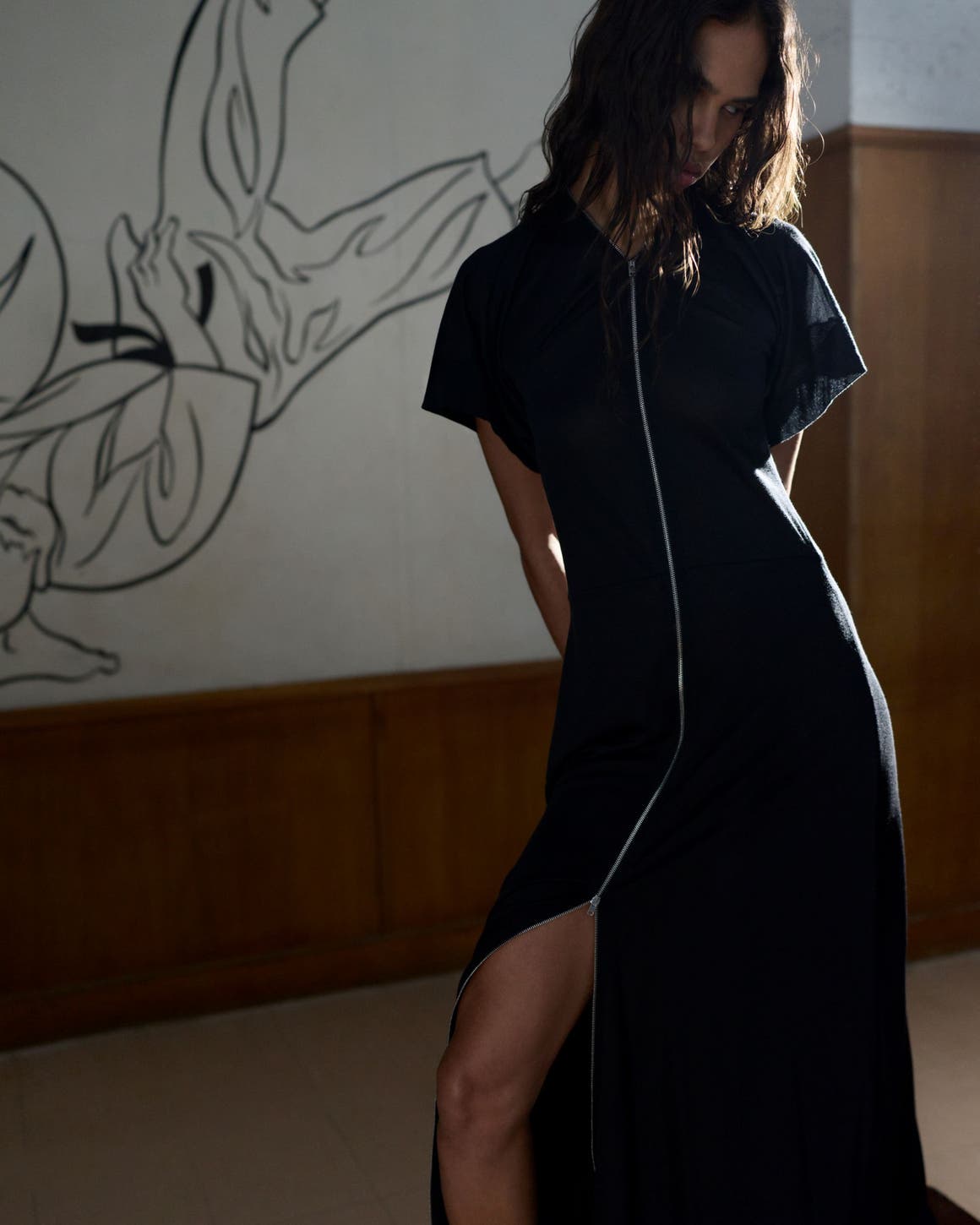 Model wearing Lemaire.