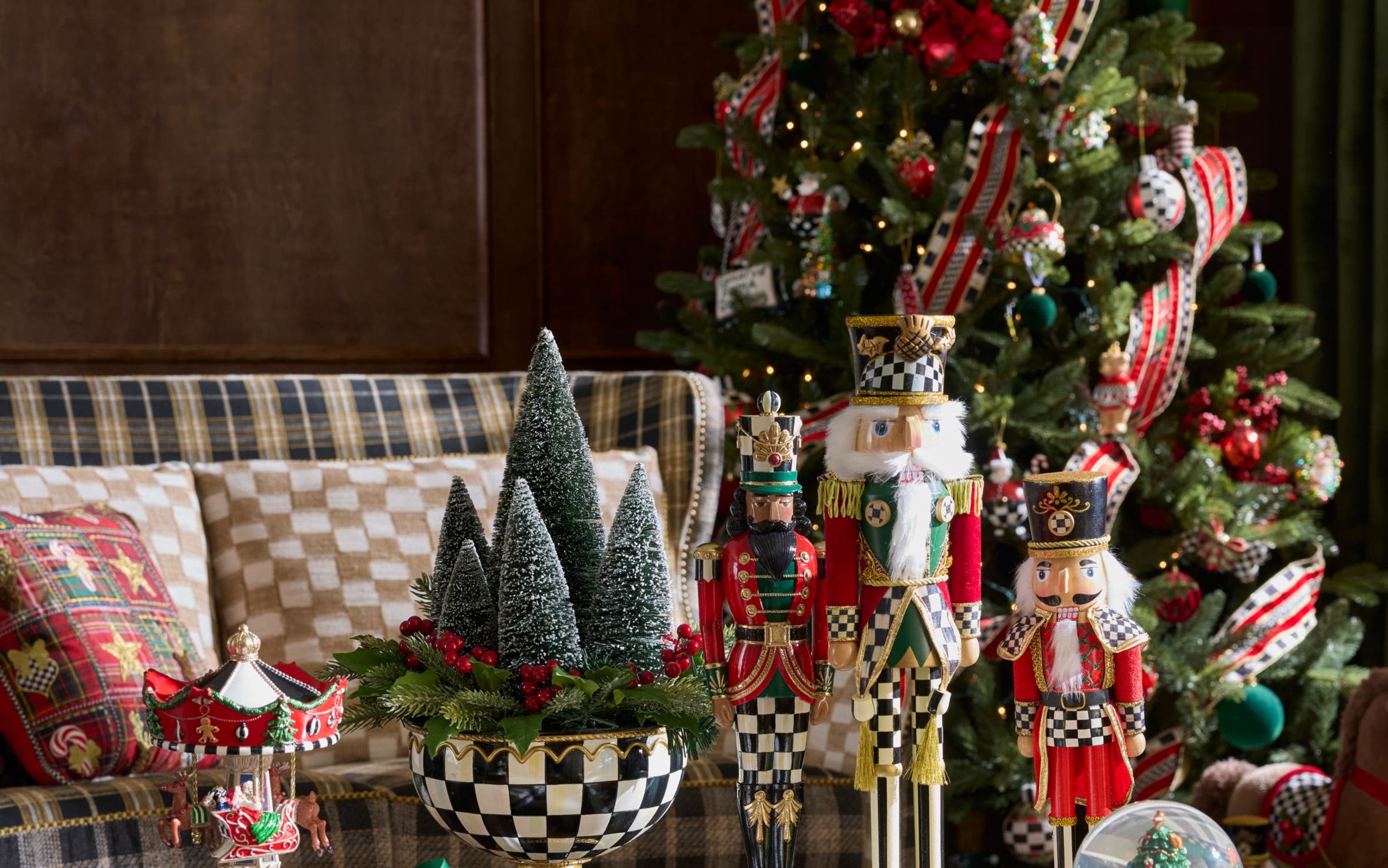 Holiday decor from Mackenzie Childs.