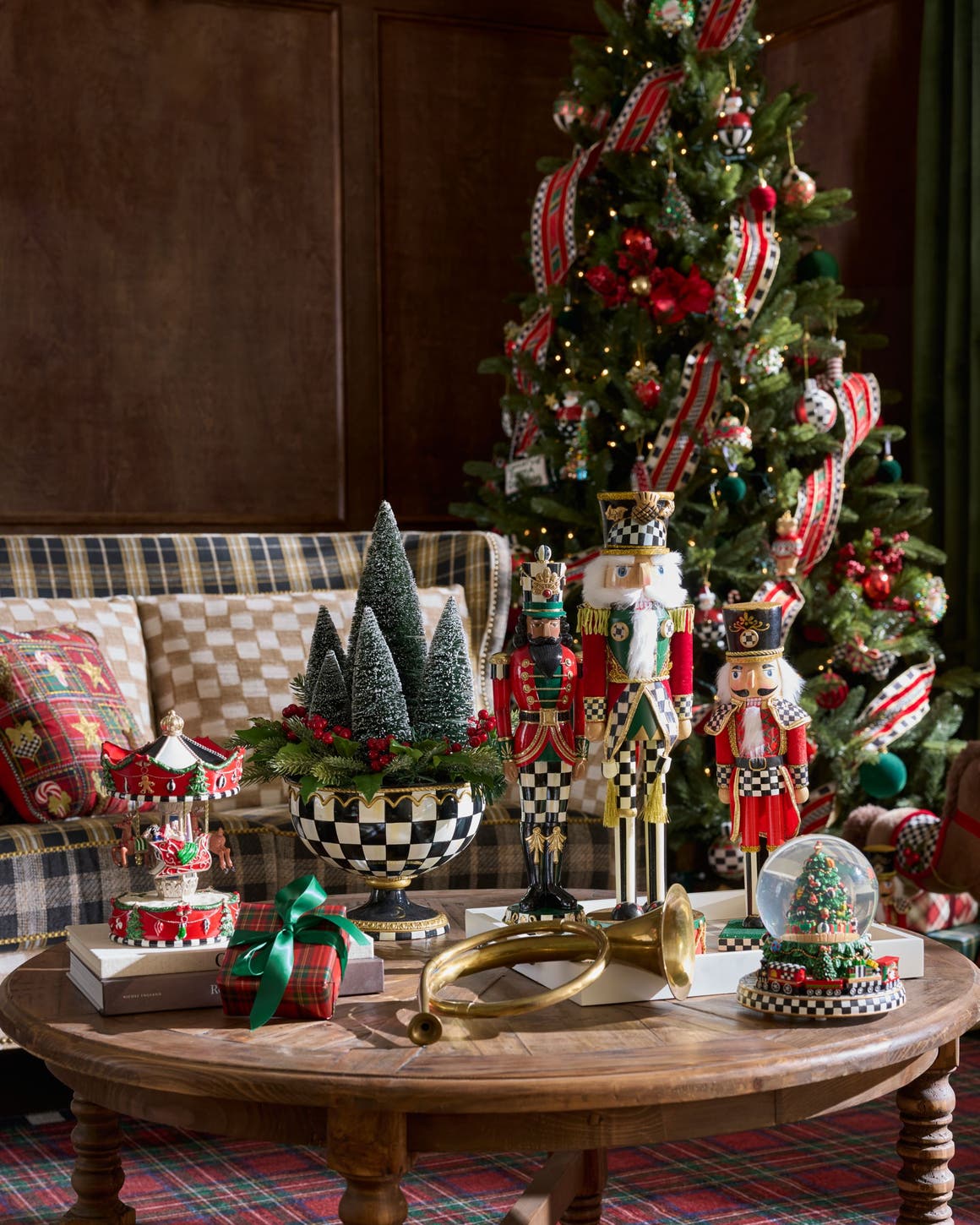 Holiday decor from Mackenzie Childs.