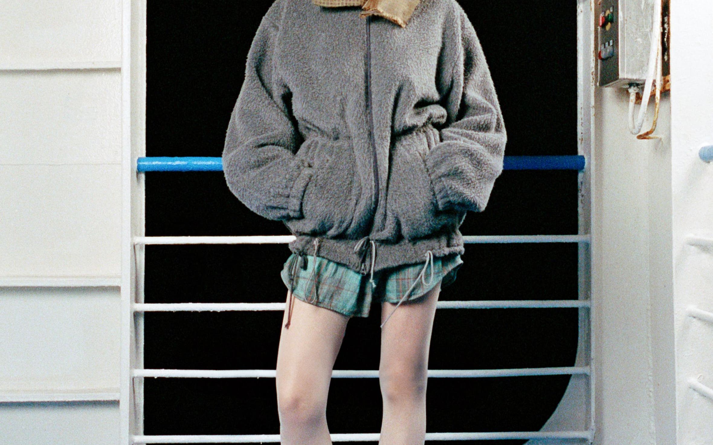 Model wearing Magliano.