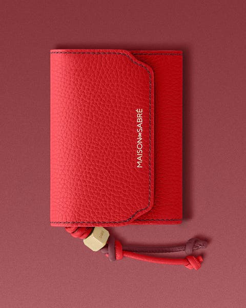 Red MAISON de SABRÉ wallet.