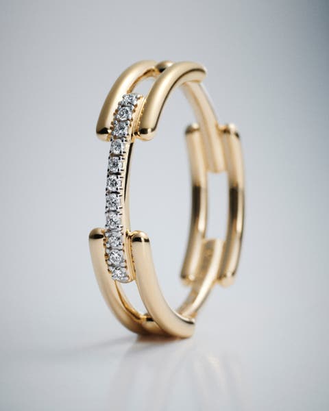 Gold Monica Vinader Ring.
