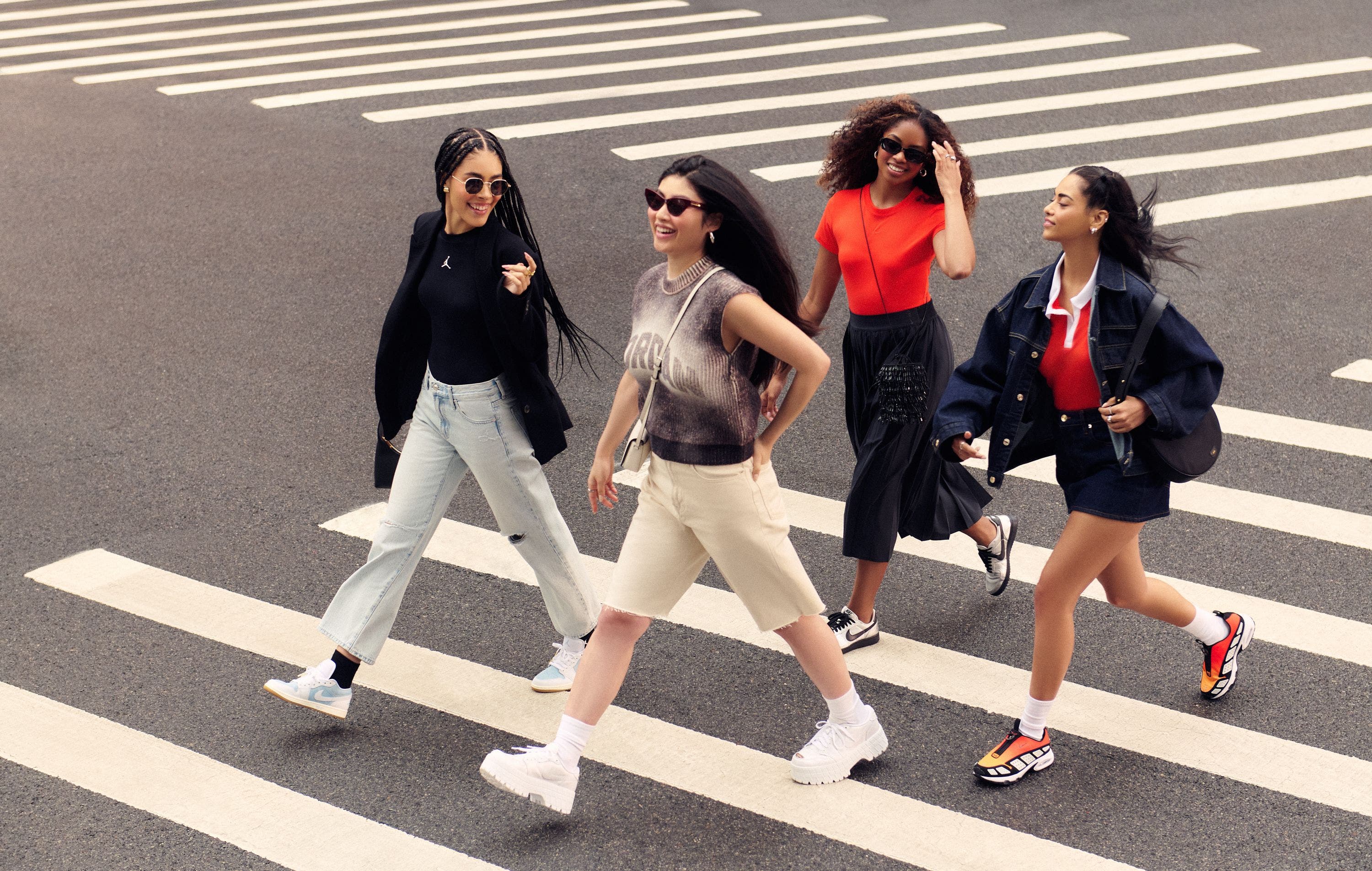 Models wearing Nike and Jordan.