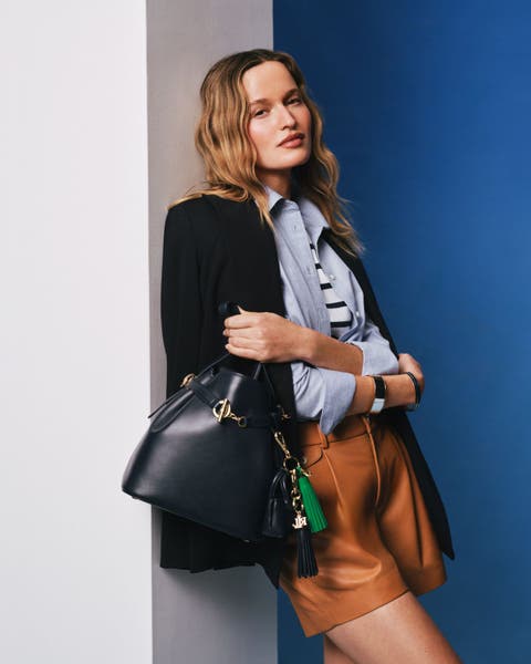 Model wearing Lauren Ralph Lauren look