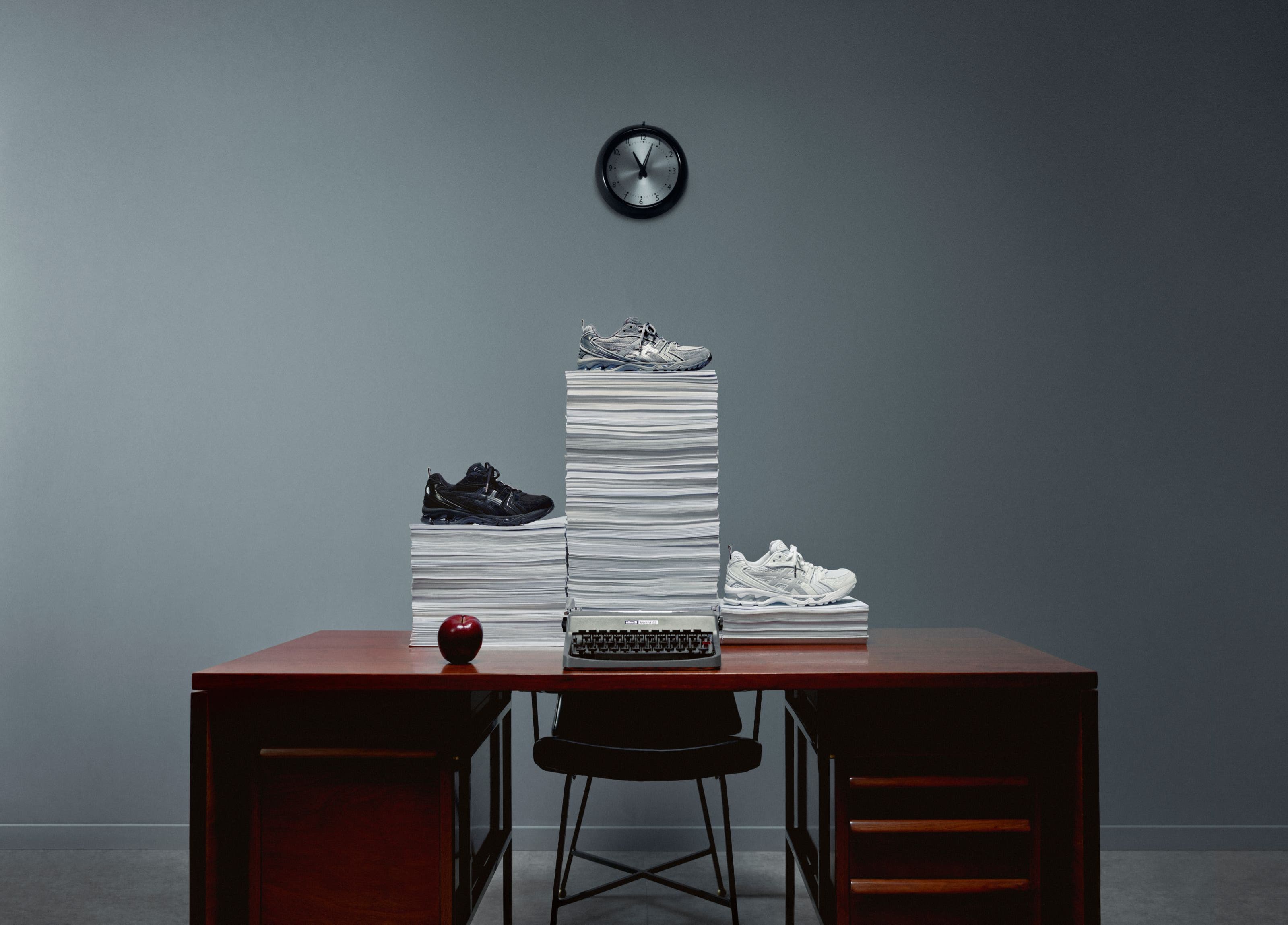 Thom Browne x ASICS sneakers.