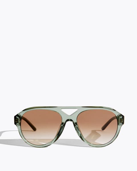 Green Tory Burch sunglasses.