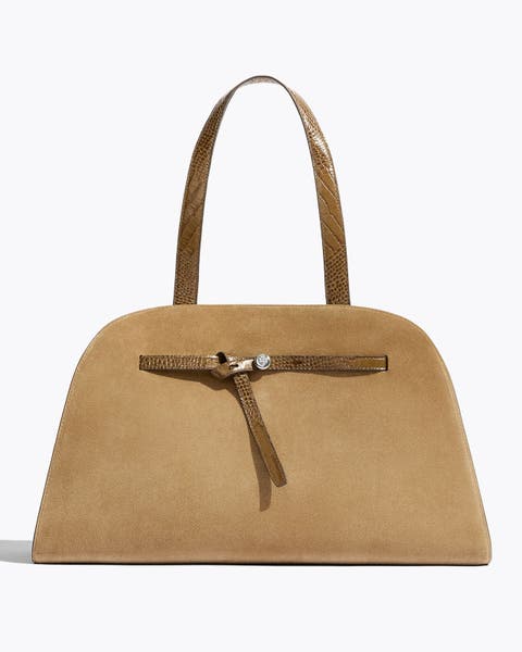 Tory Burch suede shoulder bag.
